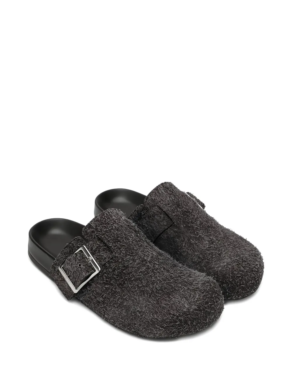 LOEWE leather slides Brown