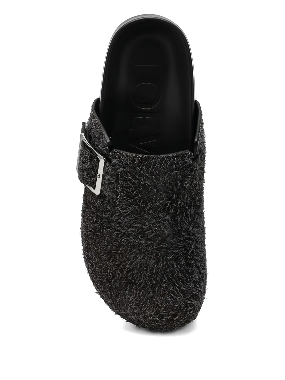 LOEWE leather slides Brown