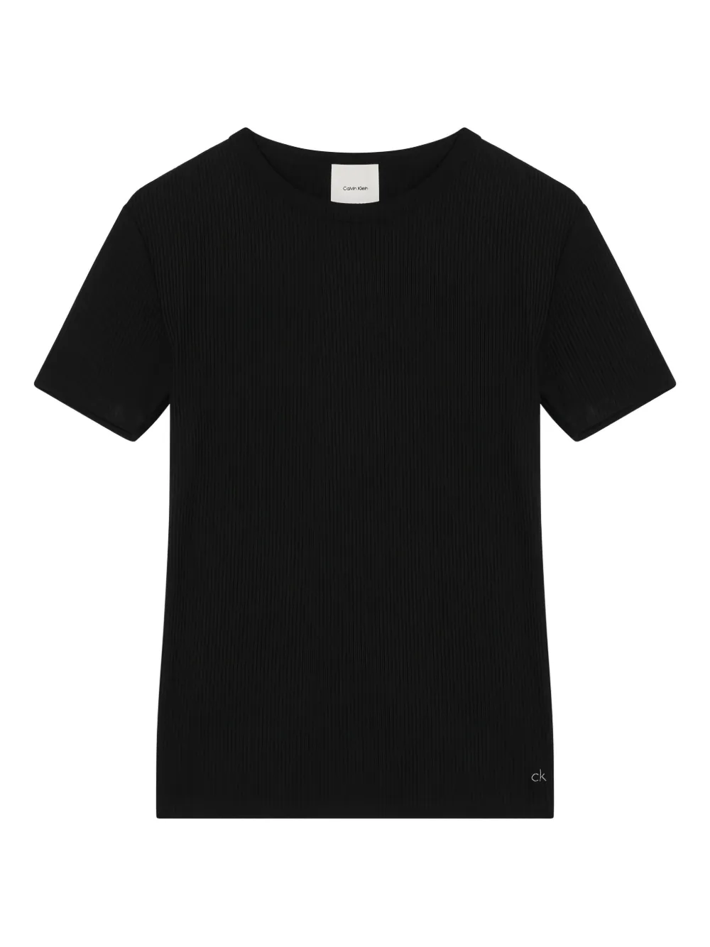 Calvin Klein リブ トップ - ブラック Calvin Klein リブ トップ - ブラック