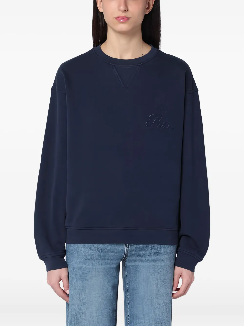 FRAME crew neck sweater Blauw