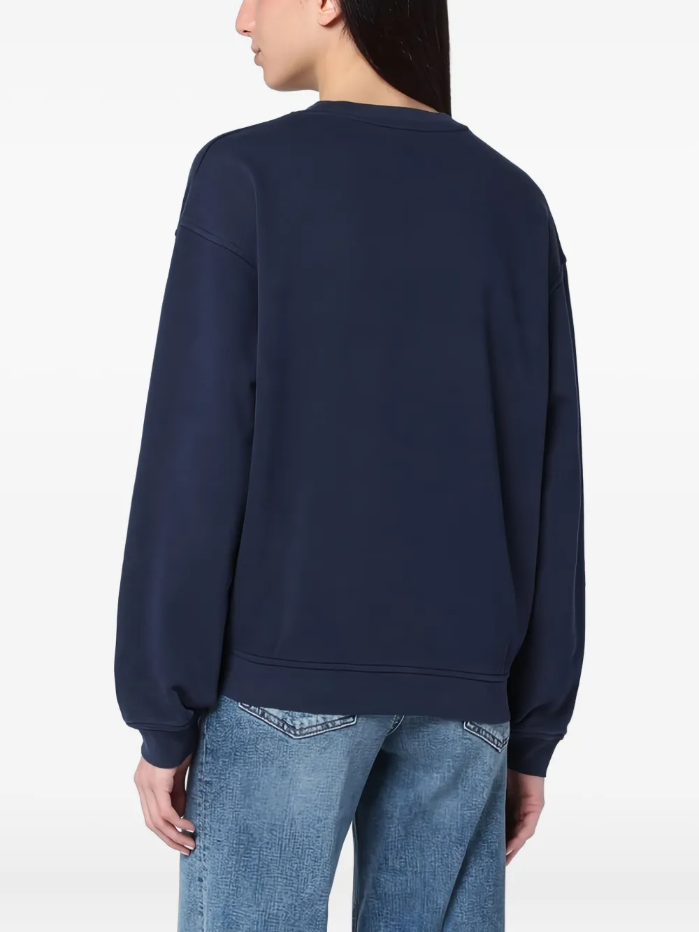 FRAME Sweater met ronde hals Blauw