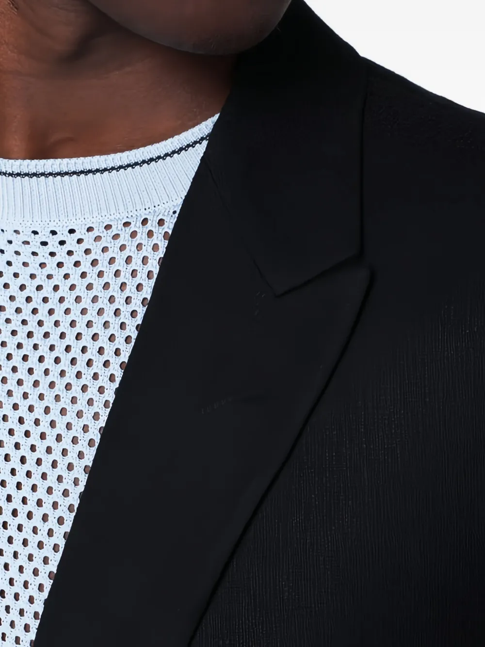 Lardini Blazer met enkele rij knopen Zwart