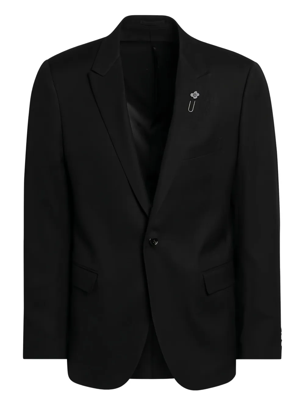 Lardini single-breasted single-button blazer Zwart