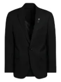 Lardini single-breasted single-button blazer - Black