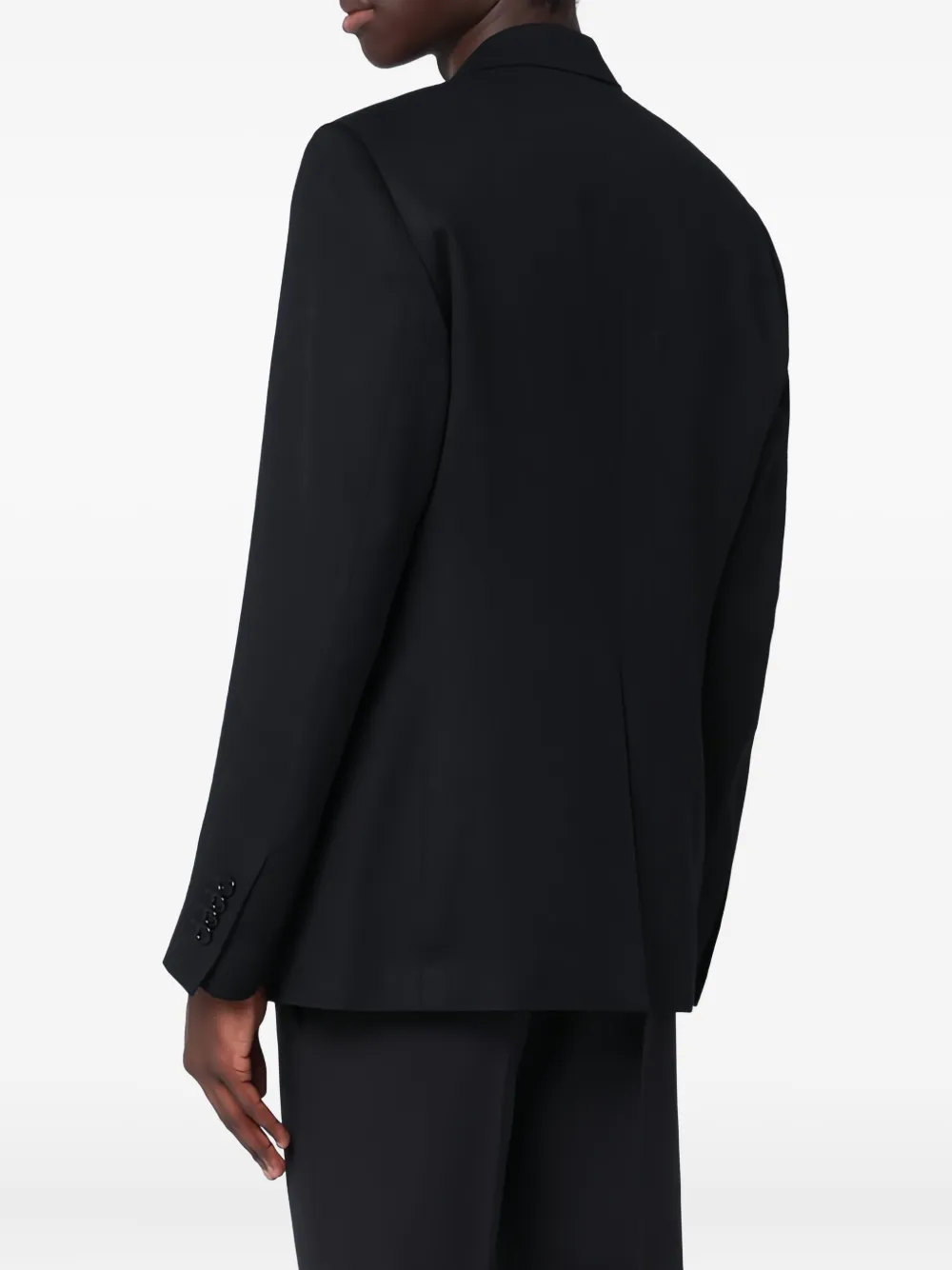 Lardini Blazer met enkele rij knopen Zwart
