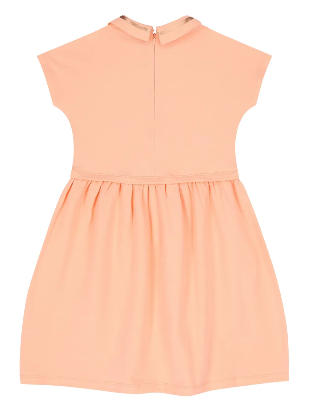 Escada Kids Jurk met kraag en print Roze