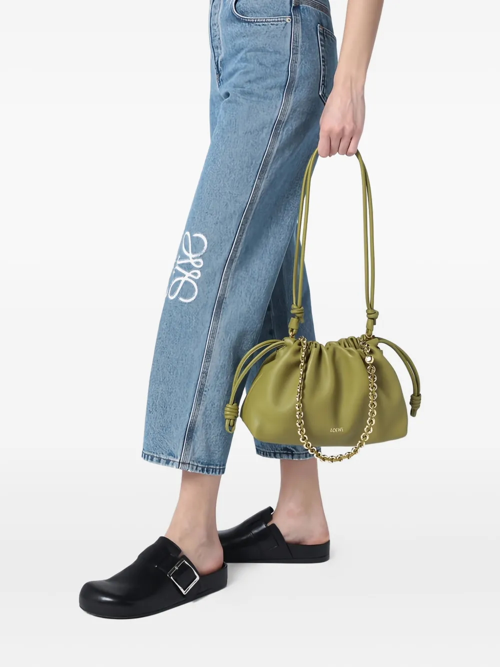 LOEWE Flamenco schoudertas - Groen