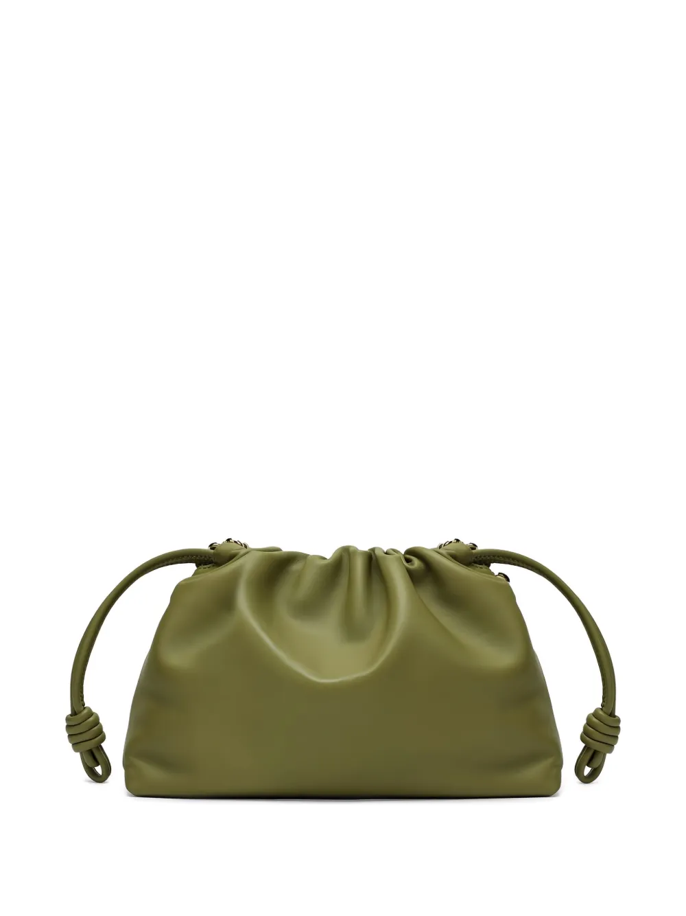 Loewe Flamenco Purse Light Moss Leather Bag Women In Green