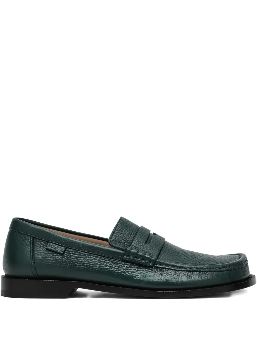 LOEWE Campo leather penny loafers Green