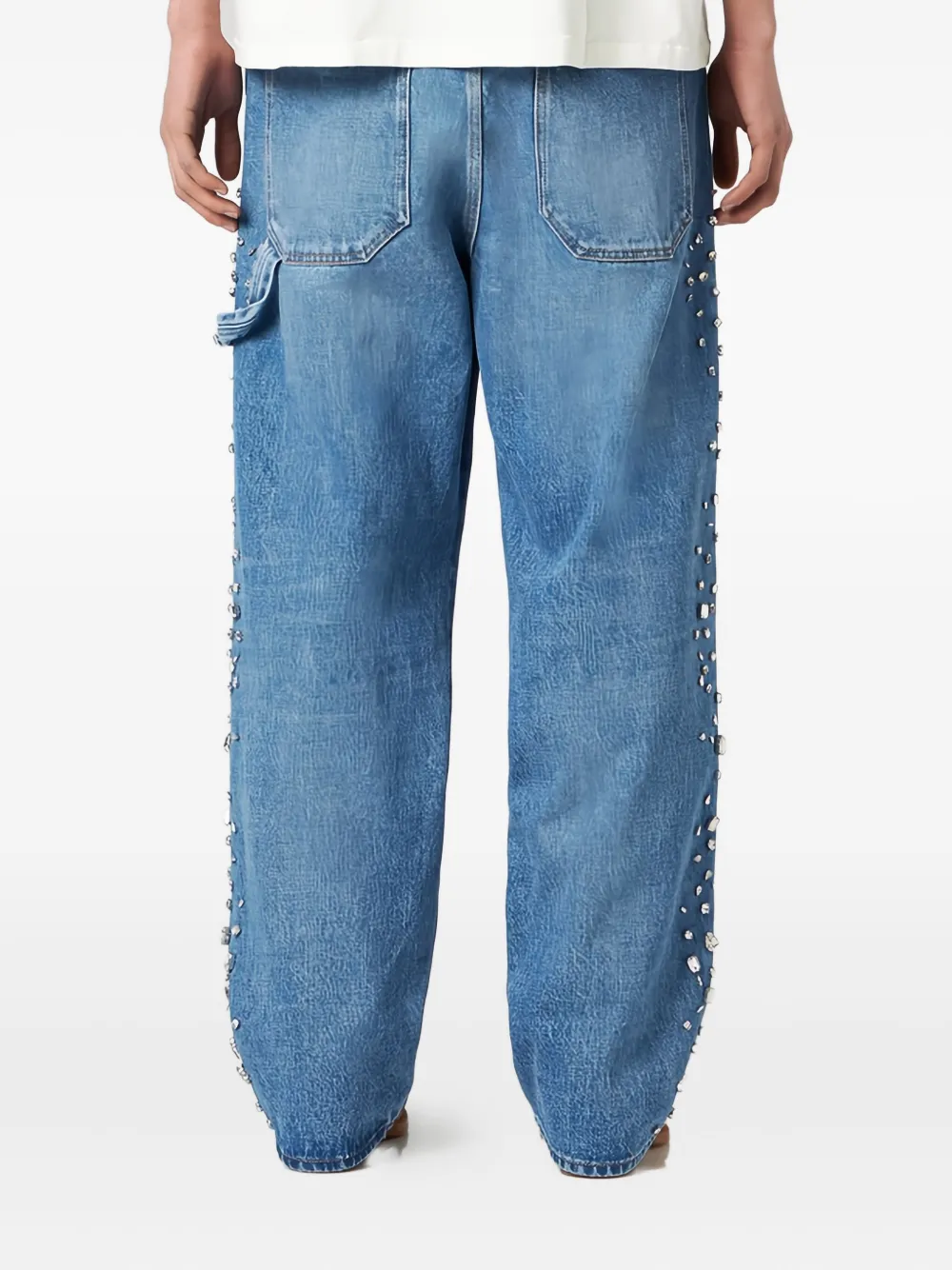 1989 STUDIO Jeans verfraaid met kristallen Blauw