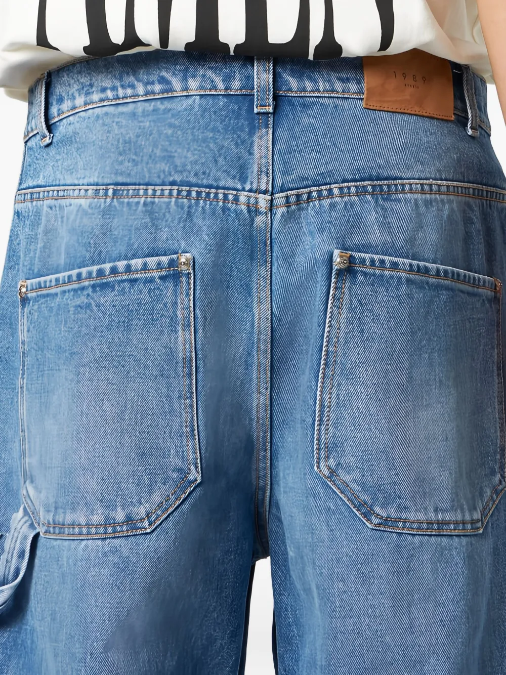 1989 STUDIO Jeans verfraaid met kristallen Blauw