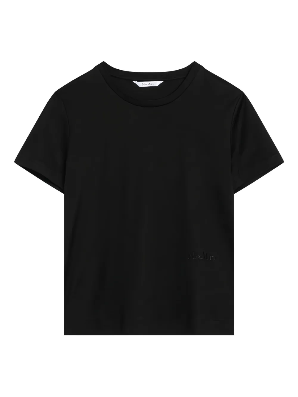 Max Mara T-shirt met logo Zwart