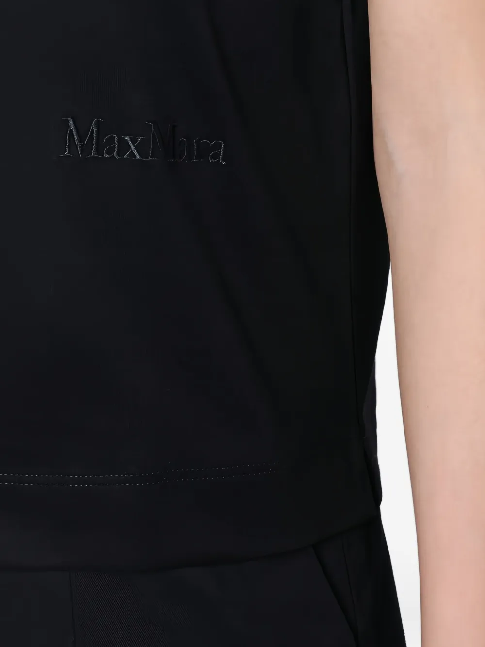 Max Mara T-shirt met logo Zwart