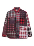 Needles patchwork plaid shirt - Red