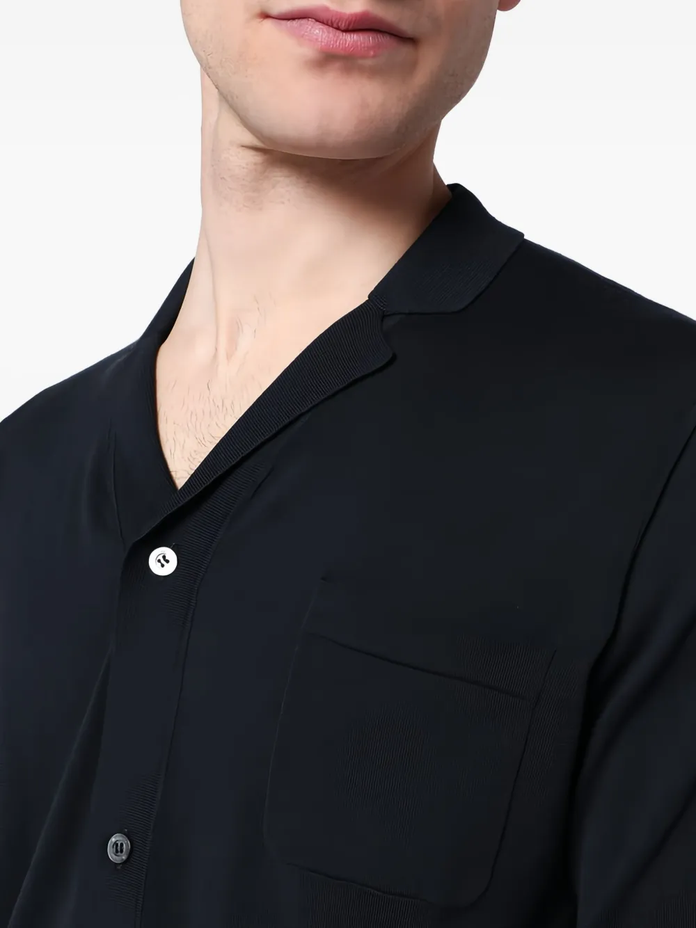 Drumohr long-sleeve button-down shirt Blauw