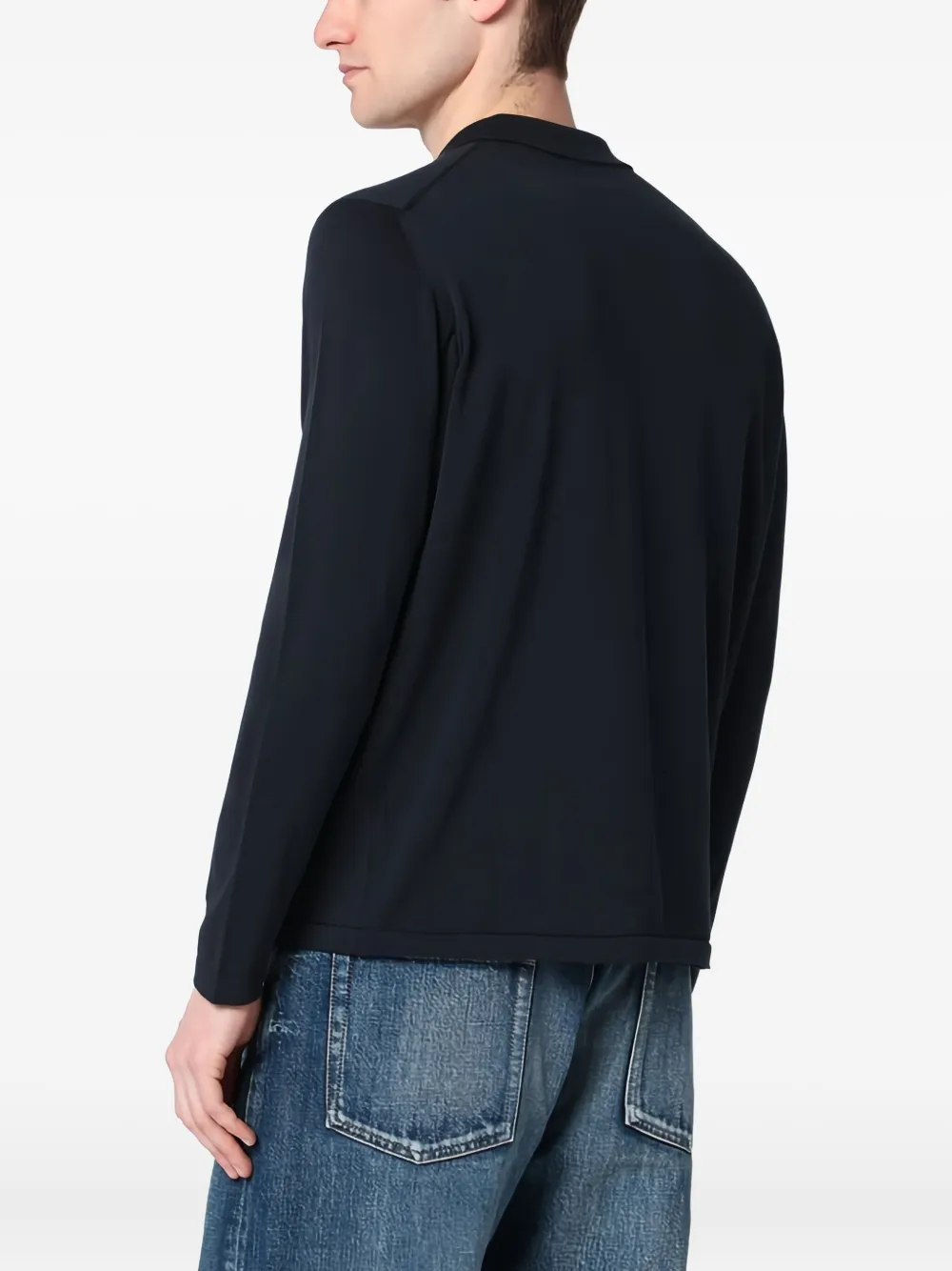 Drumohr long-sleeve button-down shirt Blauw