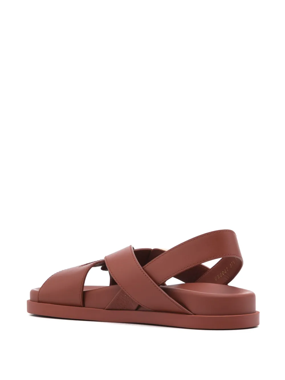 FENDI leather sandals Red