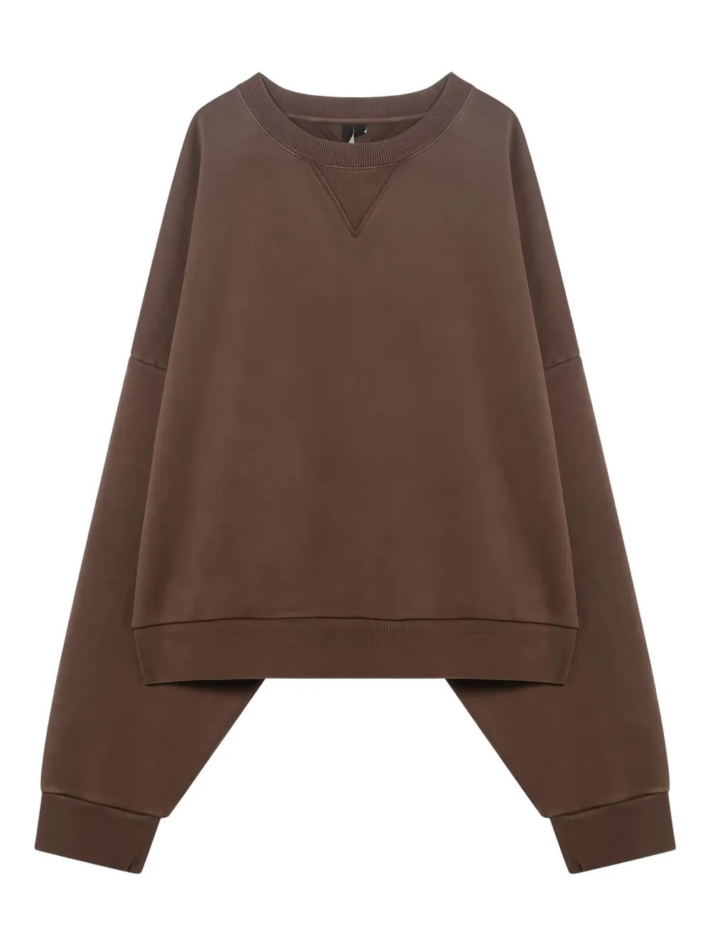 round-neck sweatshirt