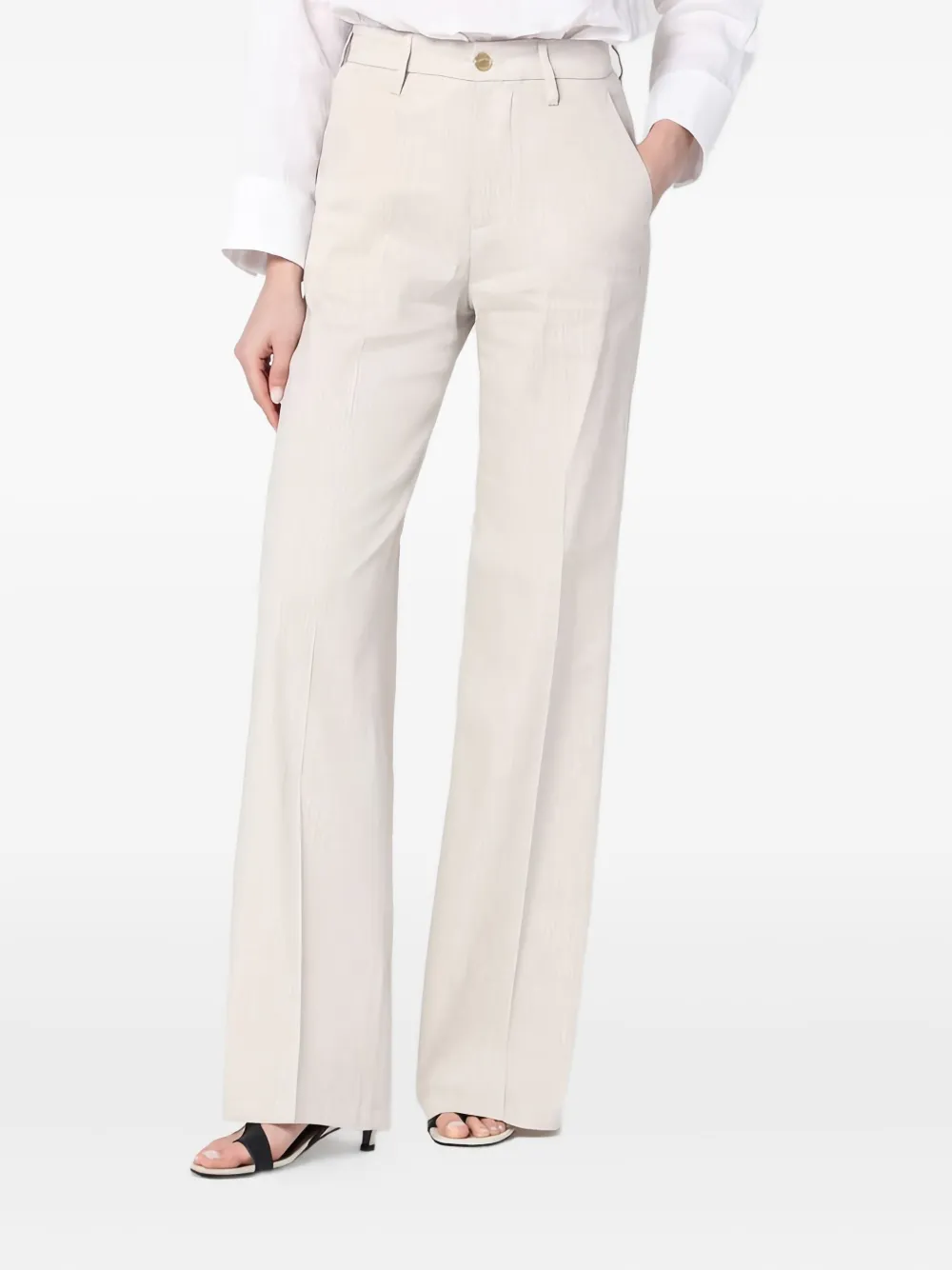 Department 5 High waist palazzo broek Beige