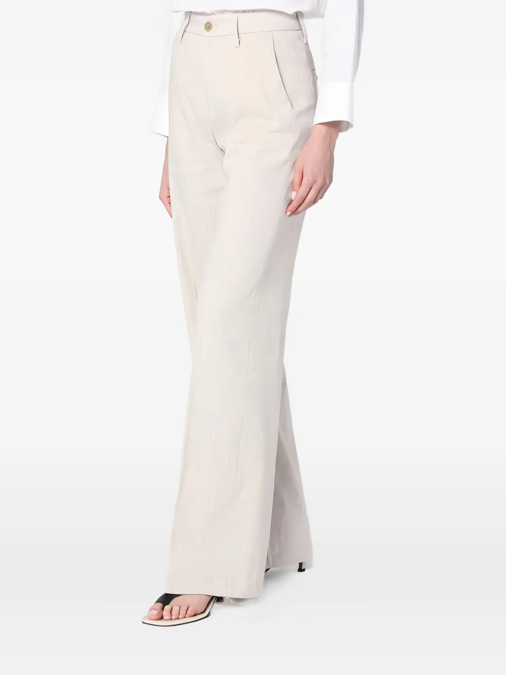 Department 5 High waist palazzo broek Beige