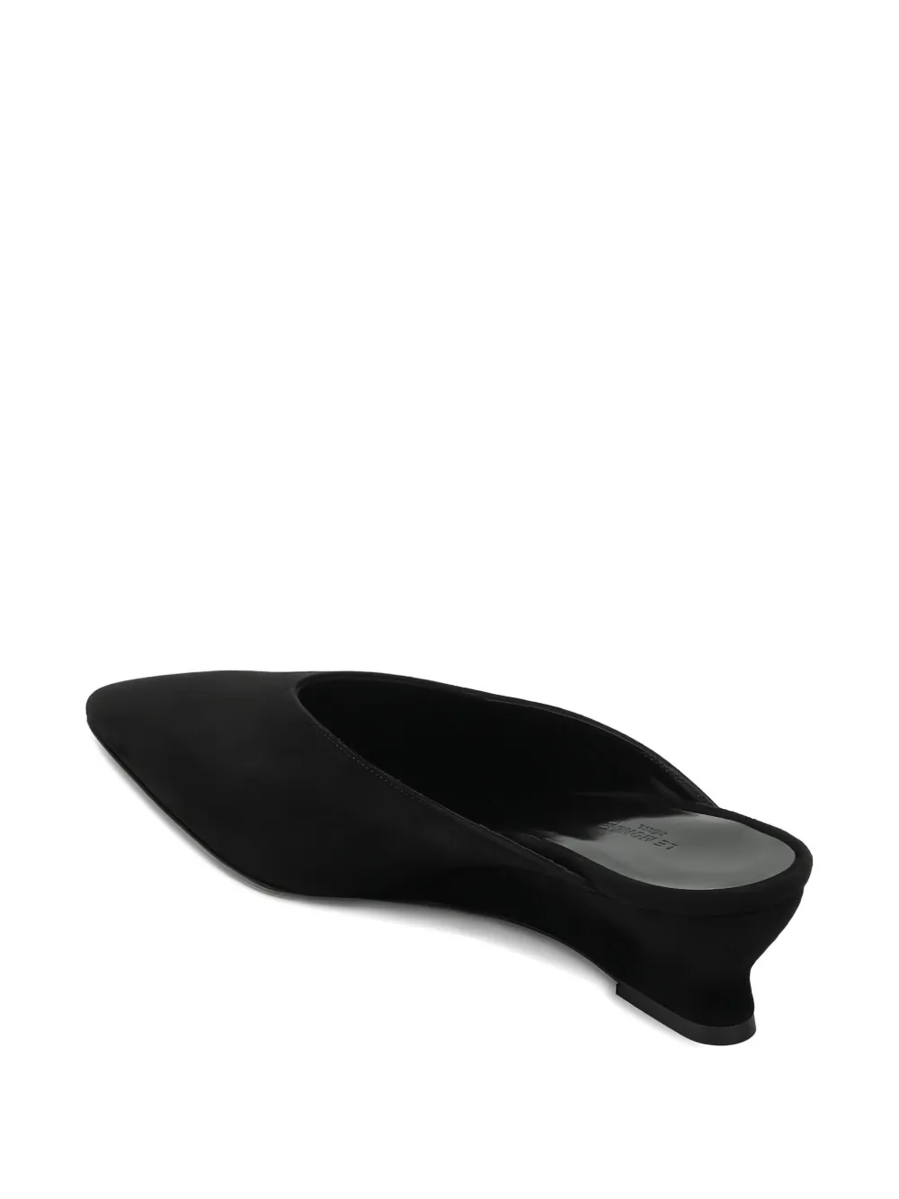 Le Monde Beryl pointed-toe mules Zwart