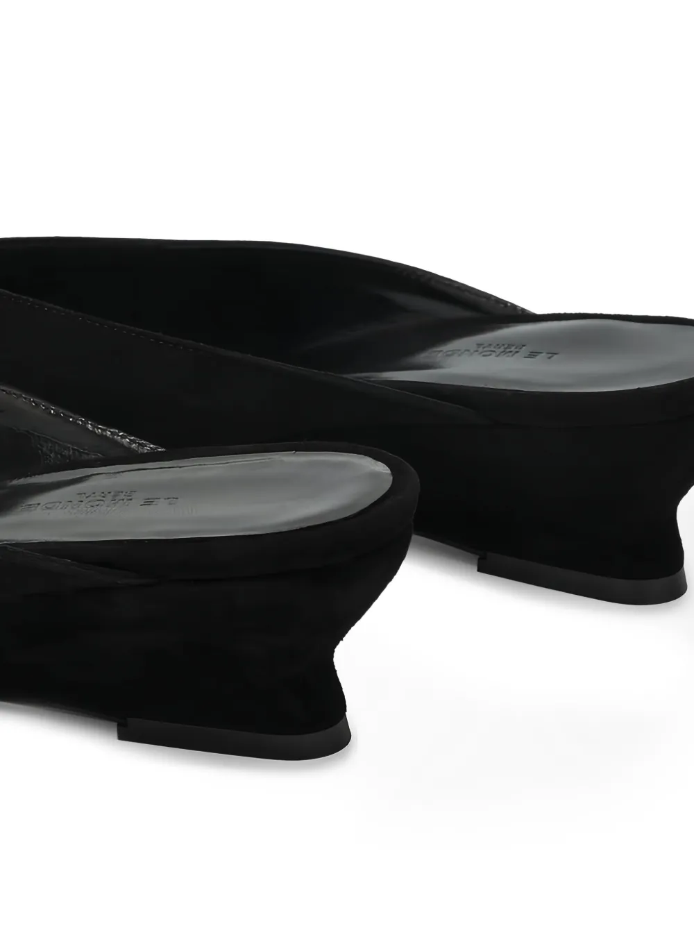 Le Monde Beryl pointed-toe mules Zwart