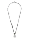 Balenciaga logo-pendant chain necklace - Silver