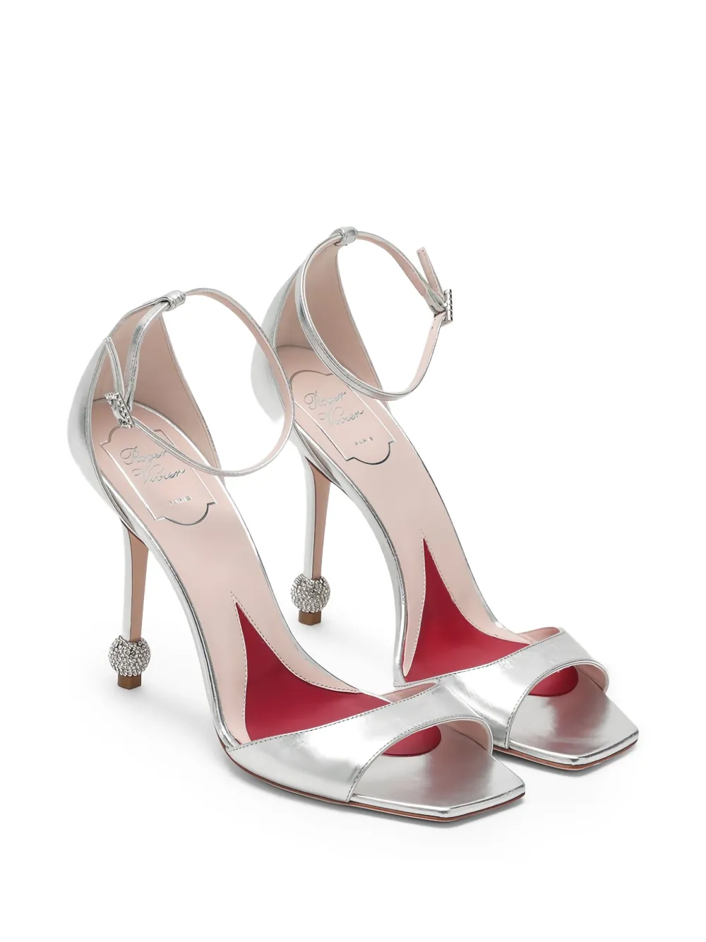 Roger Vivier 100mm crystal-embellished high-heeled sandals | Heeled Sandals | Image 2