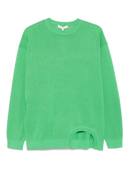 Tibi pull à découpes - Vert - Tibi - Modalova