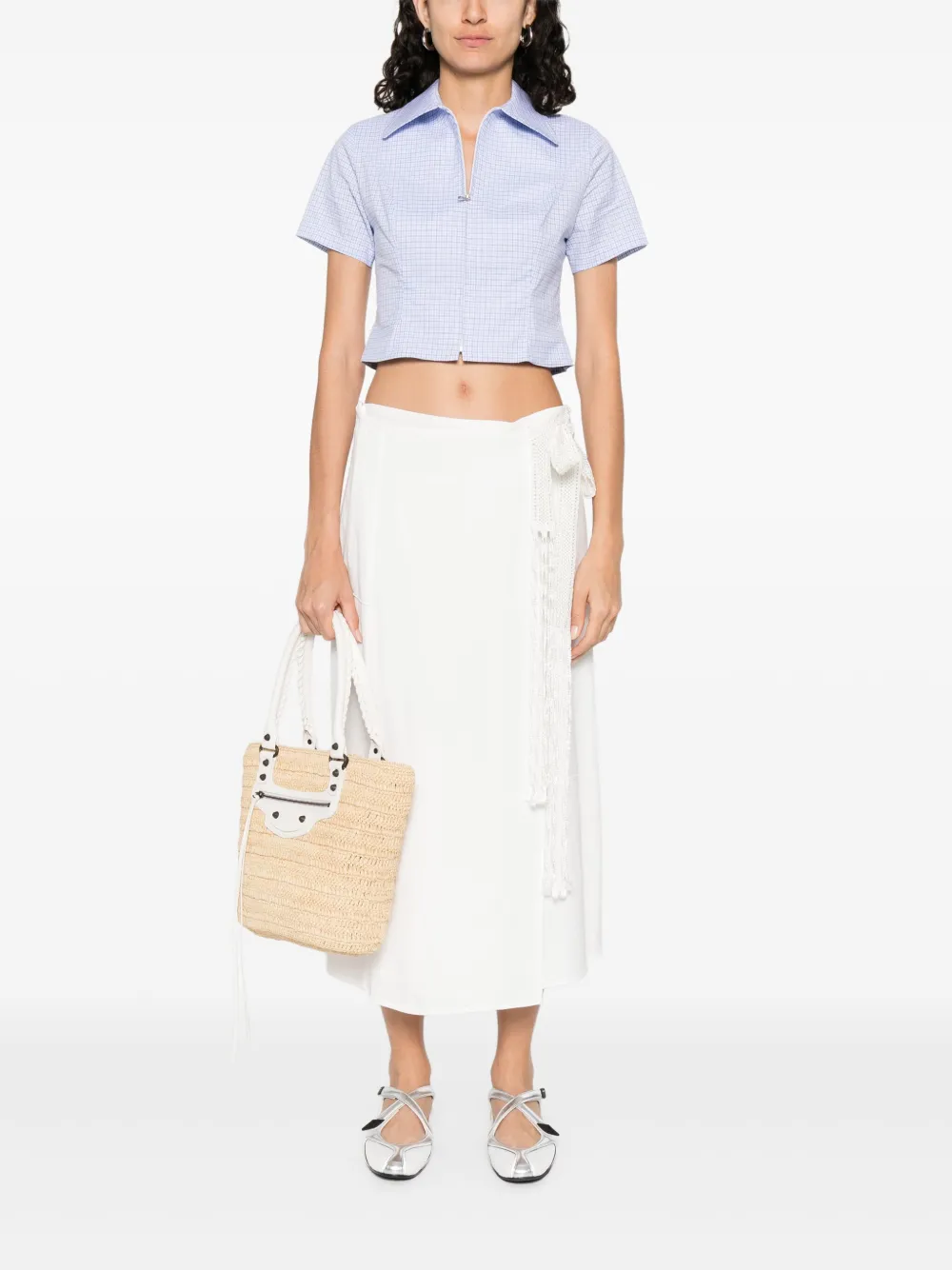 Wales Bonner Antille skirt - Wit