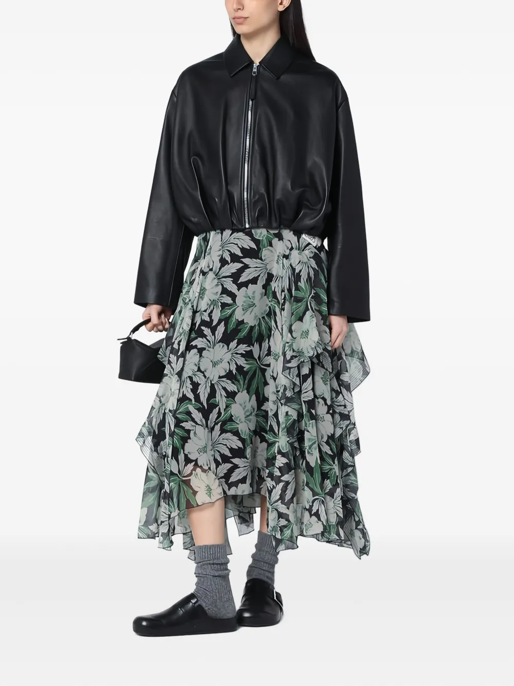 LOEWE Rok met ruches Groen