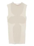 ROA Wavy tank top - Neutrals