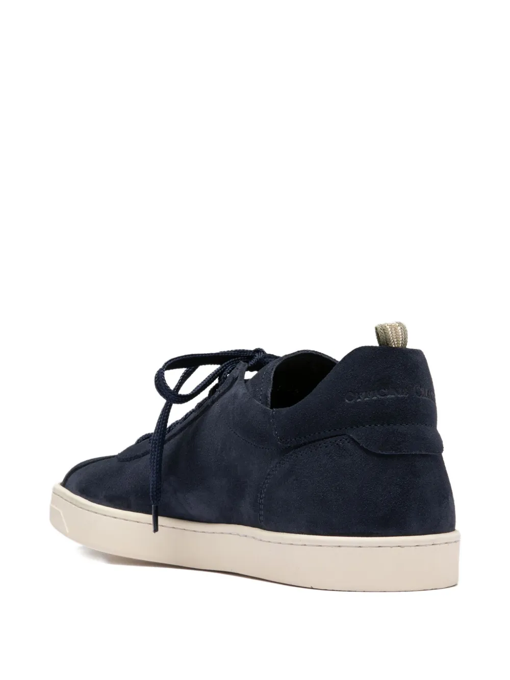 Officine Creative Karma suede lace-up sneakers Blue