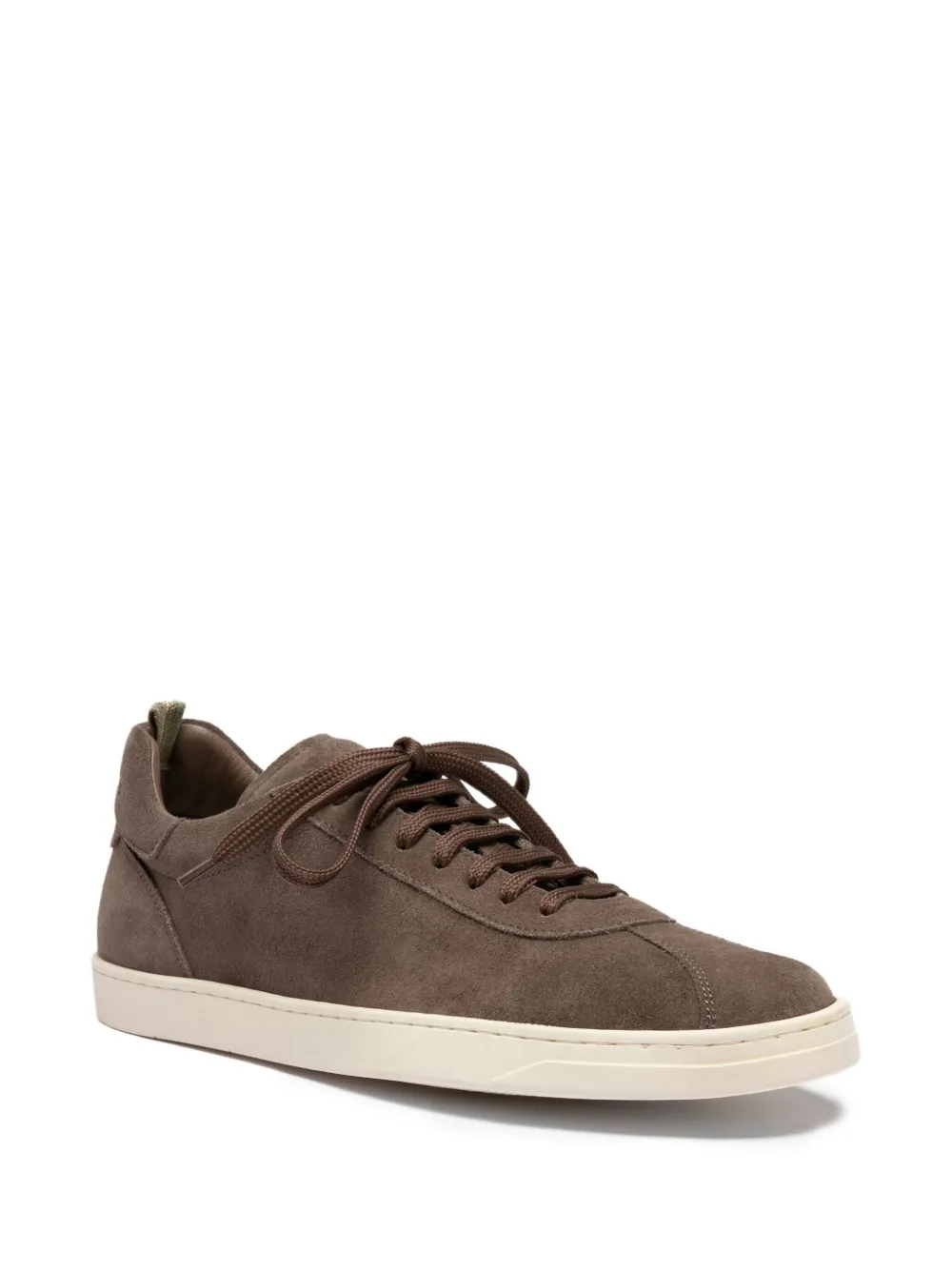 Officine Creative Karma suede low-top sneakers Brown