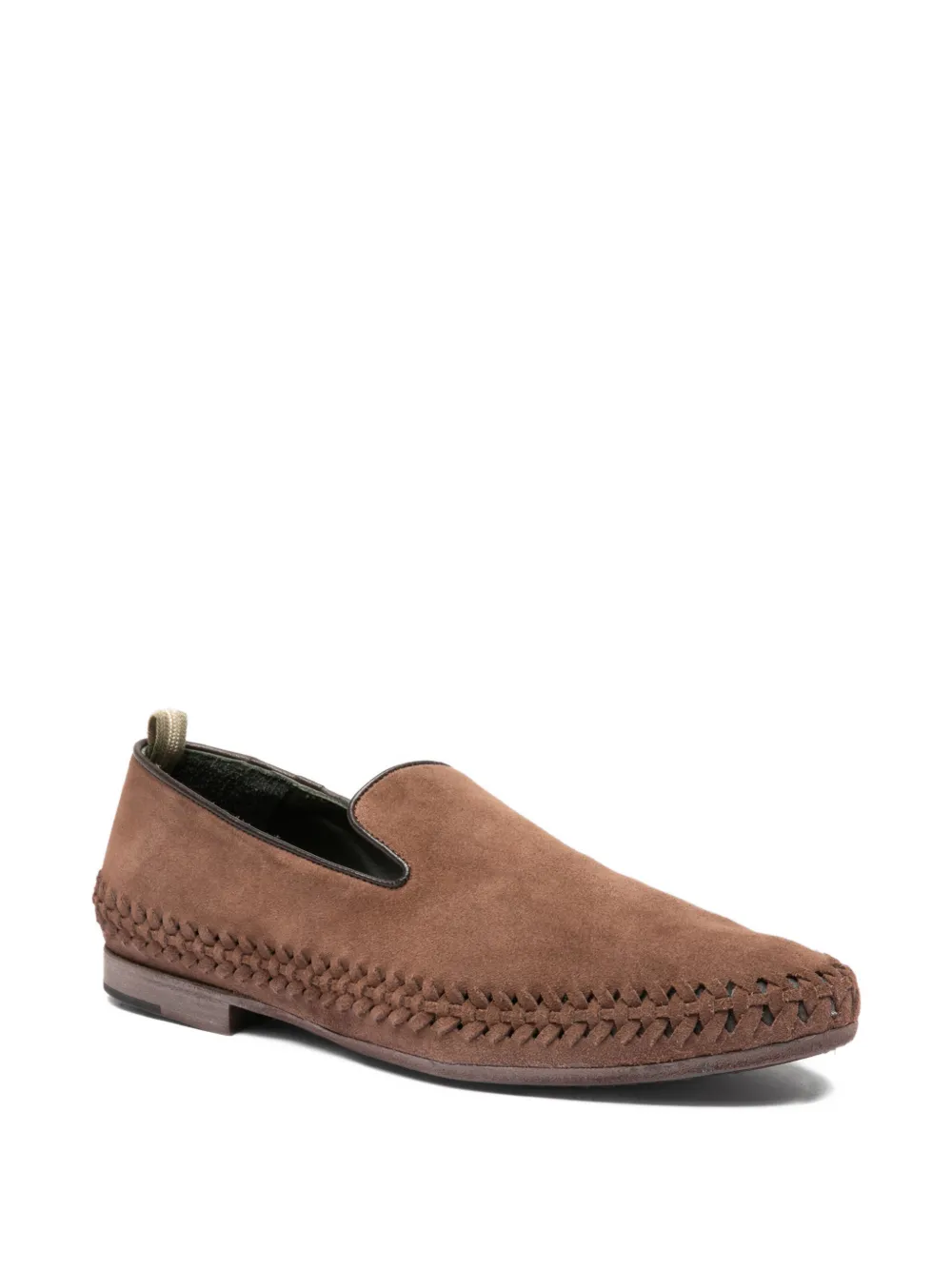Officine Creative Nazar 001 loafers met geweven detail Bruin
