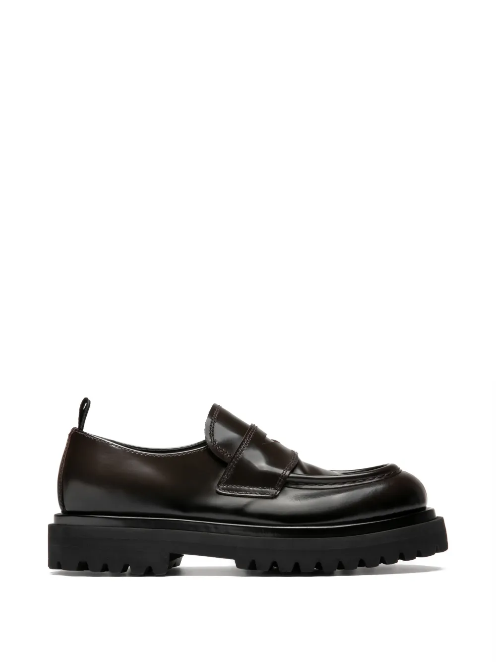 Officine Creative Wisal 001 lug-sole leather loafers - Marrone