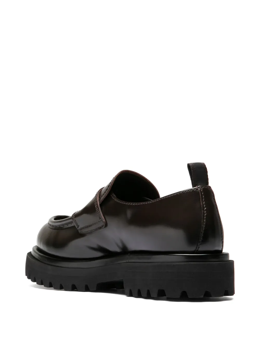 Wisal 001 Lug-Sole Leather Loafers