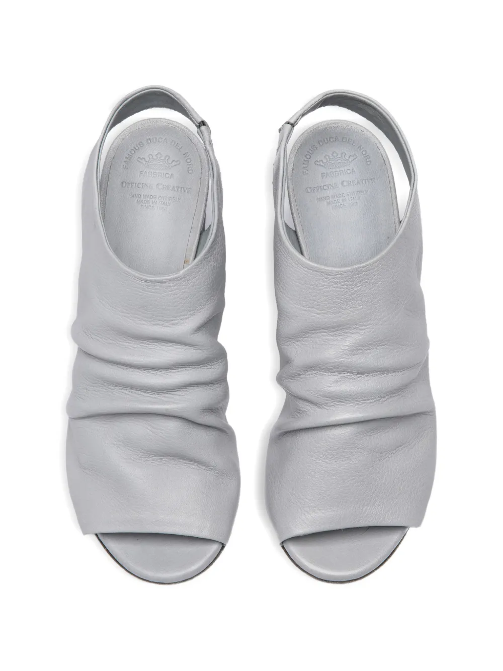 Officine Creative Annie 009 ruched sandals Grijs