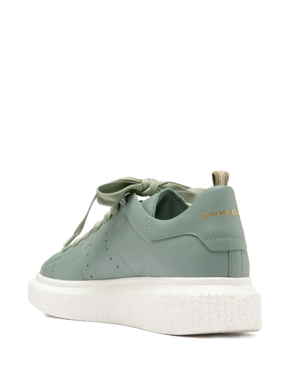 Officine Creative Krace lace-up platform sneakers Groen