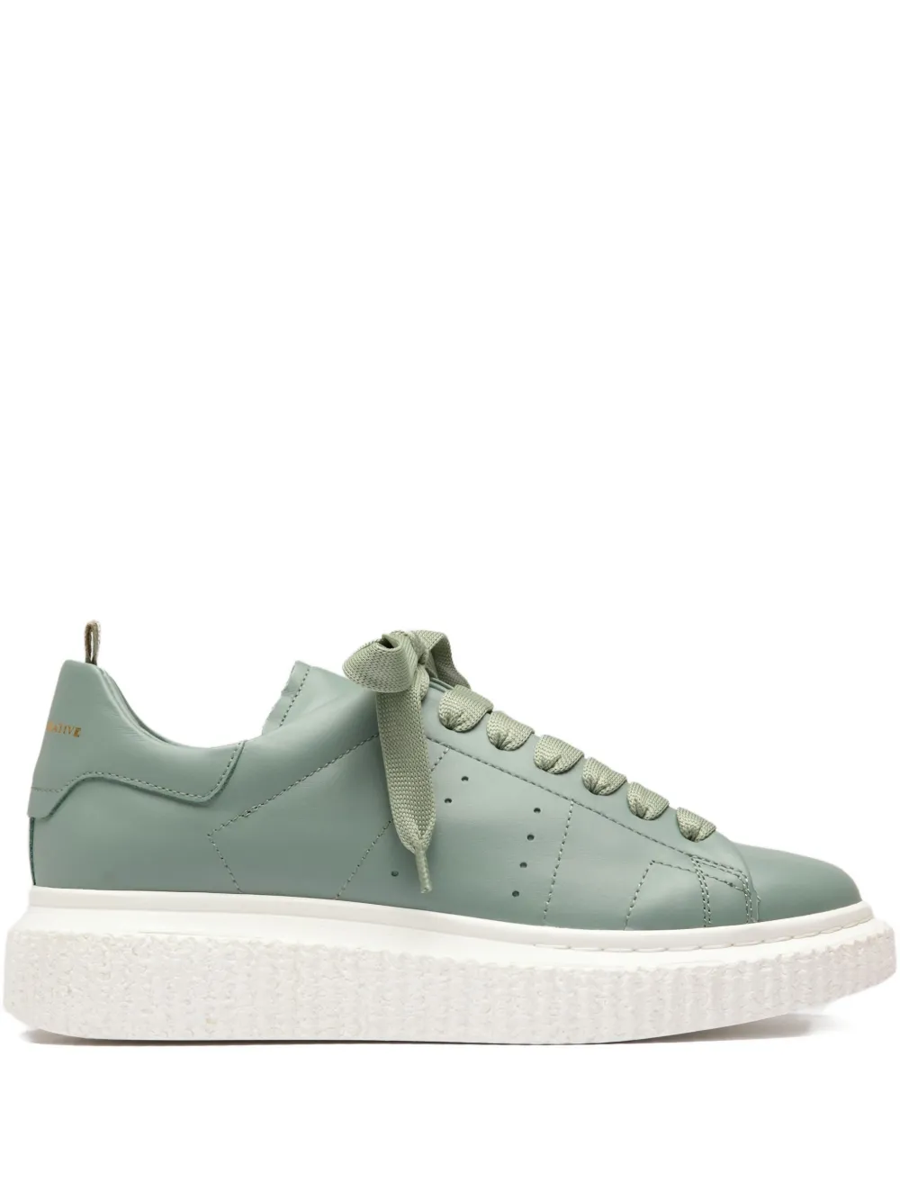Officine Creative Krace lace-up platform sneakers Groen