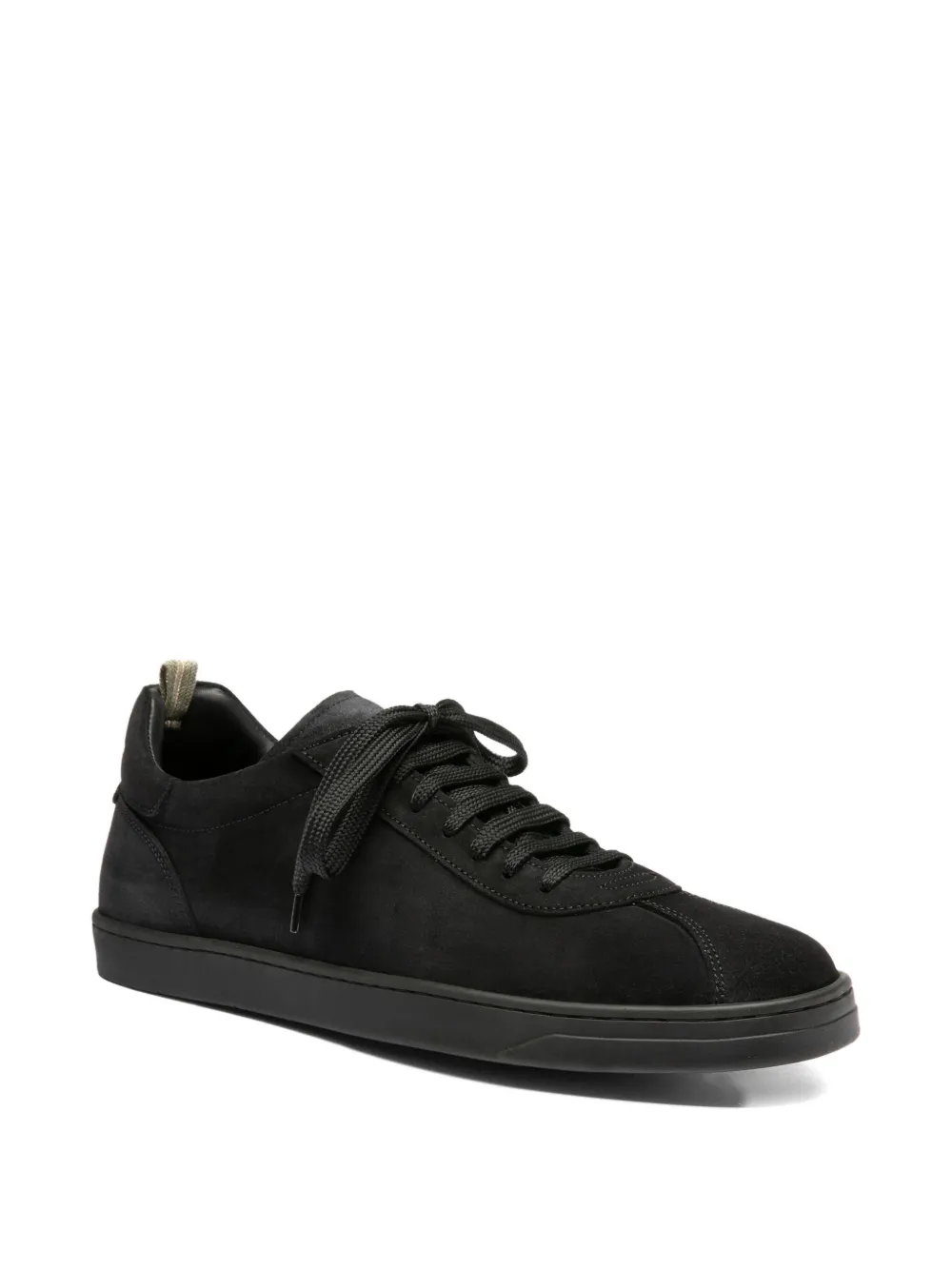 Officine Creative Karma suede lace-up sneakers Black