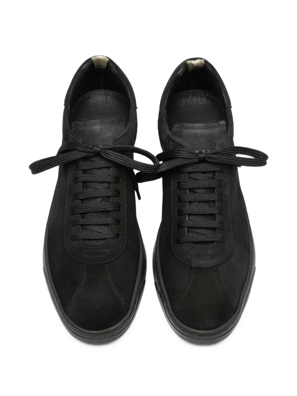 Officine Creative Karma suede lace-up sneakers Black