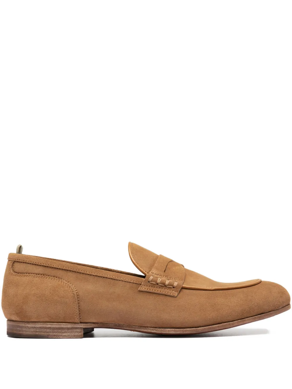 Officine Creative penny-suede loafers Brown
