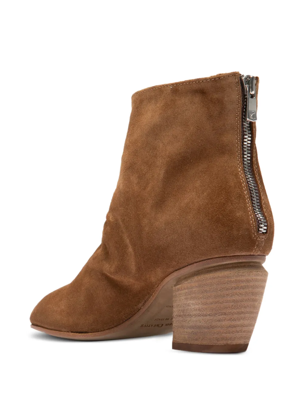  Officine Creative Severine 008 Pointed-toe Zip Boots - Brown 