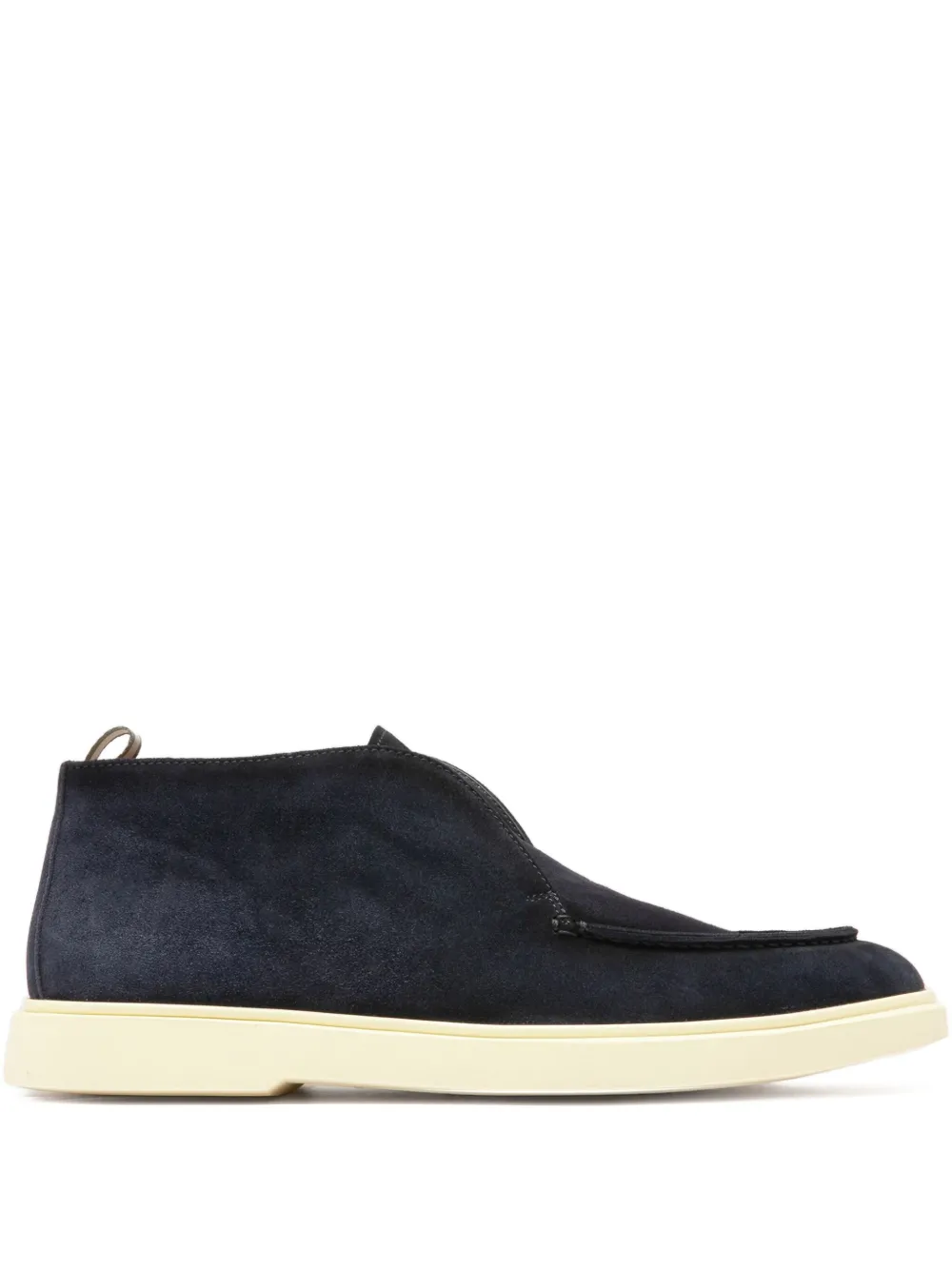 Officine Creative suede leather slip-on boots Black