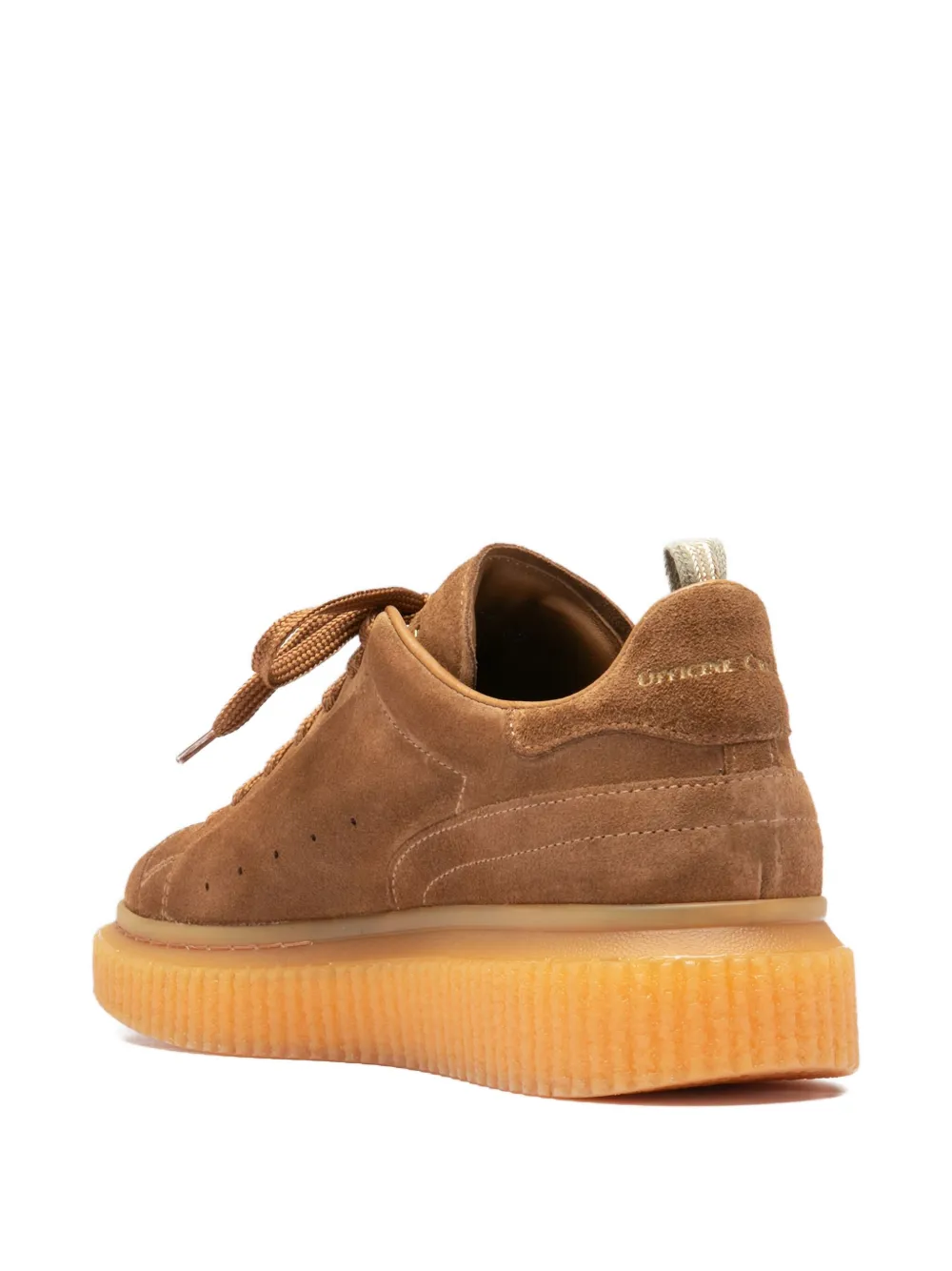Officine Creative lace-up platform sneakers Brown