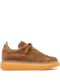 Officine Creative lace-up platform sneakers - Brown