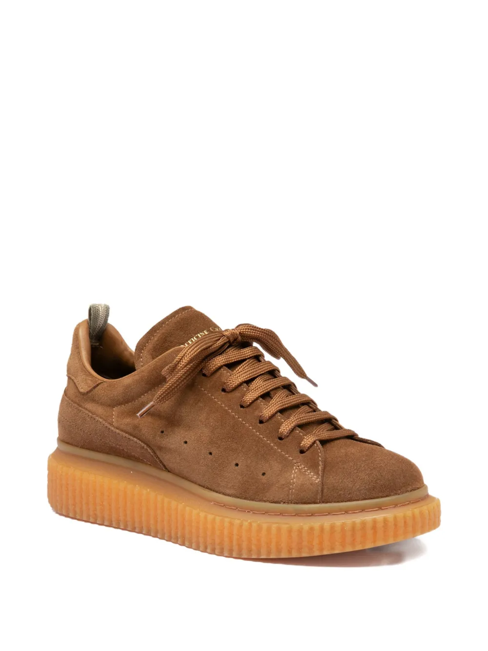 Officine Creative lace-up platform sneakers Brown