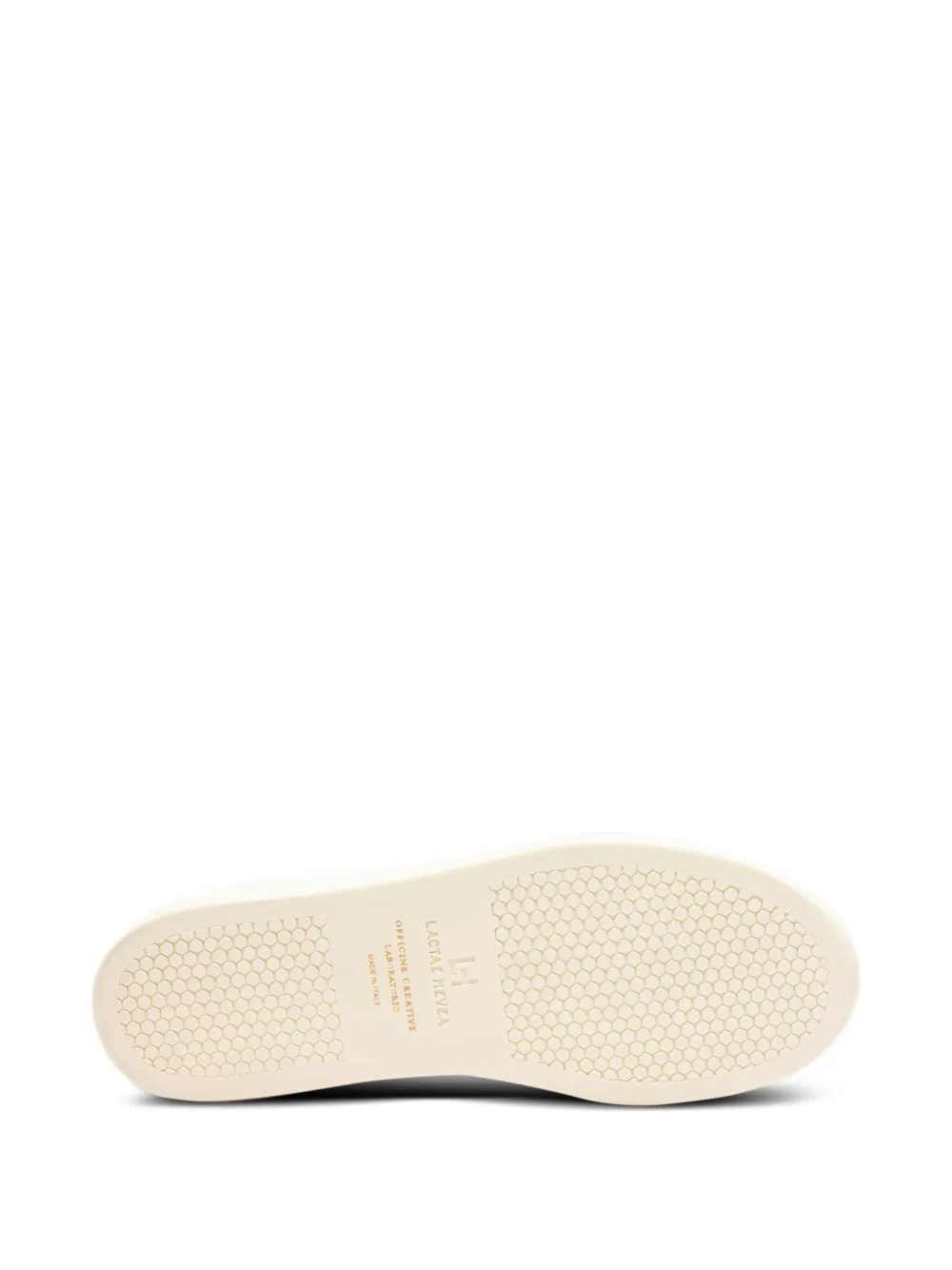 Officine Creative Kombined leather lace-up sneakers Neutrals