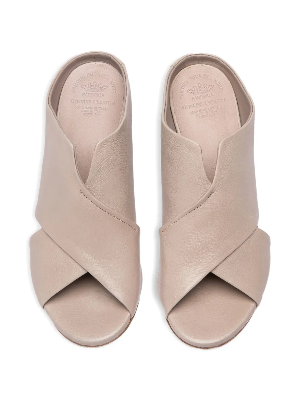 Officine Creative Annie 008 crossover sandals Beige